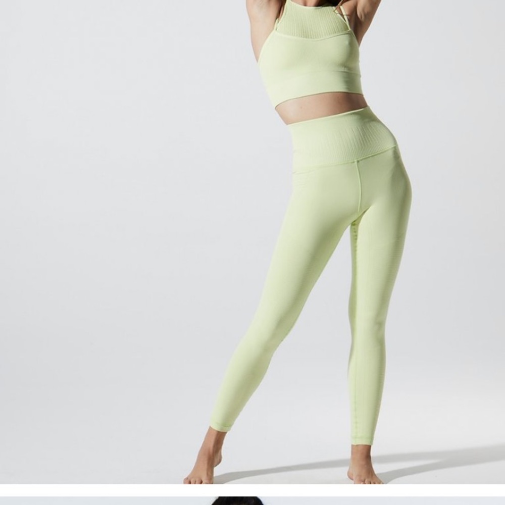 Avocado Phoenix fire leggings and sports bra set